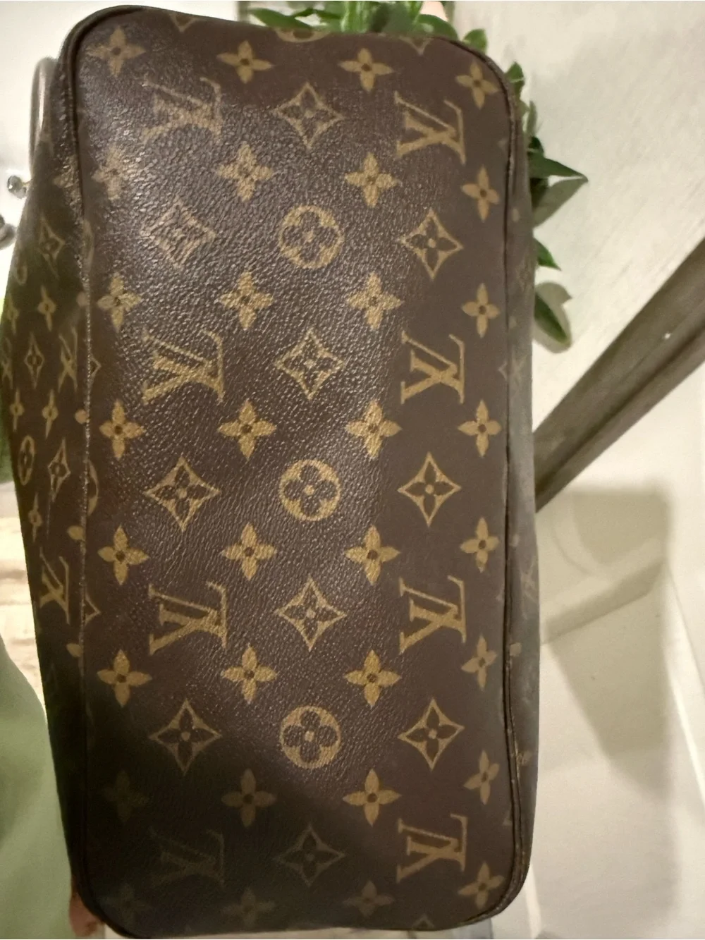 Louis Vuitton Monogram Canvas Tote in Brown and Tan
